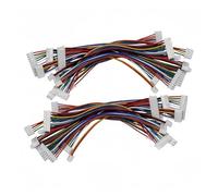 10PCS XH2.54 Electronic Wire Terminal Double Head 10cm/20cm/30cm Color Cable 26awg Same side/Reverse(Reverse side,30cm,3P)