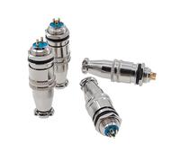 10PCS XS8 XS9 XS10 Connector Push-Pull Circular Quick Connector 2pin3pin4pin5pin Gold Plated Contact Male and Female(XS9-3)