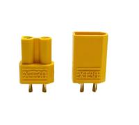 10Pcs XT30 Male Female Bullet Connector Kit, 30A Gold Plated Plugs for RC LiPo Battery FPV Drone Airplane(10Pcs XT30 Male)
