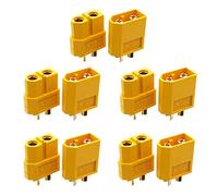 10PCS XT60 Battery Connector Male Plug Gold-plated Connector Connecting Part For Aircraft Drone Accessories Xt60 Connector Plug Extension Cable Male To Female