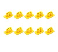 10pcs XT60 XT60H Male/Female Plug Dust Cap PVC Protective Cover Anti-Dirt Cap Protector Shell Yellow/Black for RC Aircraft Drone (10pcs Yellow Male)