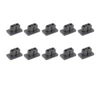 10pcs XT60 XT60H Male/Female Plug Dust Cap PVC Protective Cover Anti-Dirt Cap Protector Shell Yellow/Black for RC Aircraft Drone (10pcs Black Male)
