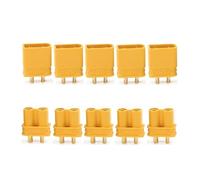 10pcs XT60 XT60H XT30 XT30U XT90 T-Plug EC3 EC5 EC8 Male Female Connectors | Gold-Plated RC Lipo Battery Plugs for Drone, Car, Airplane | Universal Hobby Connector Assortment Kit(Lavender)