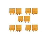 10pcs XT60 XT60H XT30 XT30U XT90 T-Plug EC3 EC5 EC8 Male Female Connectors | Gold-Plated RC Lipo Battery Plugs for Drone, Car, Airplane | Universal Hobby Connector Assortment Kit(Navy Blue)