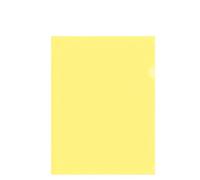 10PCS Yellow A4 Plastic Folders,A4 Cut Flush Folders,Clear Open Top & Side Cut Flush File Cover,File Folders for Office School