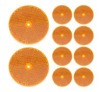 10pcs Yellow ABS Safety Reflector for Bicycle