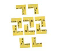 10pcs Yellow Plastic Evidence Scene Marker Set with Scale Ruler