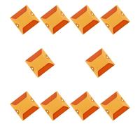 10pcs Yellow Plastic Road Markers Reflective Safety Reflectors