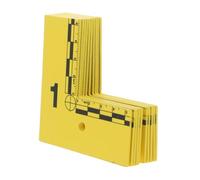 10pcs Yellow Police Evidence Marker Plastic with Scale Ruler