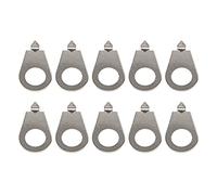 10Pcs Yootones Guitar Knobs Pointer Plates Knob Position Indicator Compatible with Les Paul Nickel Guitar Bass (Silver)