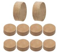 10Pcs Yootones Trumpet Water Key Waterkey Spit Valve Cork Pad Set Compatible with Trumpet Trombone Repairing Parts (10mm*4mm)