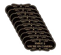 10PCS You're on Camera Stickers for Home Video Surveillance Sign Self-Adhesive Sticker Security Camera Sign for Outdoor Use Vinyl Decal for Business Offices Yard Cars Window 5 X 2 In