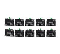 10Pcs ZB2-BE101C Push Button Switch, 10A 600V Normally Open NO Joystick, 22mm Mount Brass Terminal for Industrial Control