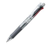 10pcs Zebra B4SA1 Clip-on multi 0.7mm Multifunctional Pen (Box Set) - Transparent Barrel
