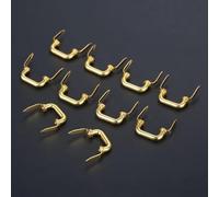 10Pcs Zinc Alloy Retro Kitchen Drawer Cabinet Mini Handle Makeup Jewelry Wood Box Knobs Antique Pin Cabinet Pull Handles 20 * 10mm(Gold)