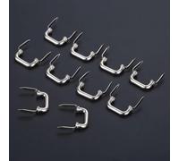 10Pcs Zinc Alloy Retro Kitchen Drawer Cabinet Mini Handle Makeup Jewelry Wood Box Knobs Antique Pin Cabinet Pull Handles 20 * 10mm(Silver)