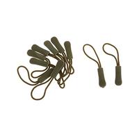 10pcs Zipper Pull Cord Zip Puller Fastener Slider Replacement Army Green