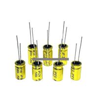 10pcs100v1.5/2.2/3.3U/4.7/6.8/10UF/15/22/33/47uf NP 8x12mm frequency division electrodeless NP electrolytic capacitor(6.8UF 100V 8X12MM)