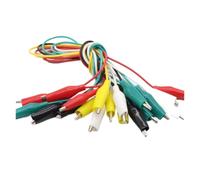 10pcs2pcs Line Length 45cm Crocodile Clip Number 28mm Double-Ended Clips Cable Wire Testing Clip
