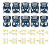 10Piece RP2040 Zero Boards RP2040 Microcontroller -Based PICO Development Boards Dual-core 264KB Cortex M0+ Processor and 2MB Flash