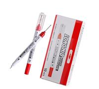 10Piece Set Double Ended Markers Pen Fine and Chisels Tips for Writing Drawing Labeling On Paper Glass Metal Surfaces Office School Markers Pen