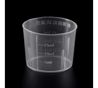 fivekim 10Pieces 15Ml Clear Plastic Measuring Cup Graduated Measure Beaker Measuring Medicine Cups For Lab Experimental Supplies Transparent