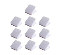 10Pieces Acrylic Paper Clip Square Shape Paper Clamps File Clip Food Bag Seal for Food Bag Document Photo Portable Clamps
