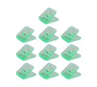 10Pieces Acrylic Paper Clip Square Shape Paper Clamps File Clip Food Bag Seal for Food Bag Document Photo Portable Clamps