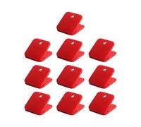 10Pieces Acrylic Paper Clip Square Shape Paper Clamps File Clip Food Bag Seal for Food Bag Document Photo Portable Clamps