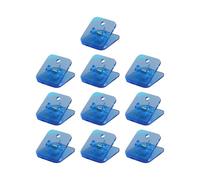 10Pieces Acrylic Paper Clip Square Shape Paper Clamps File Clip Food Bag Seal for Food Bag Document Photo Portable Clamps