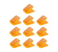 10Pieces Acrylic Paper Clip Square Shape Paper Clamps File Clip Food Bag Seal for Food Bag Document Photo Portable Clamps