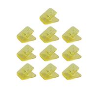 10Pieces Acrylic Paper Clip Square Shape Paper Clamps File Clip Food Bag Seal for Food Bag Document Photo Portable Clamps