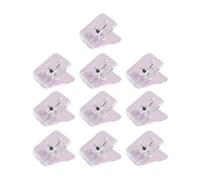 10Pieces Acrylic Paper Clip Square Shape Paper Clamps File Clip Food Bag Seal for Food Bag Document Photo Portable Clamps