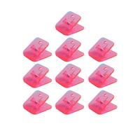 10Pieces Acrylic Paper Clip Square Shape Paper Clamps File Clip Food Bag Seal for Food Bag Document Photo Portable Clamps
