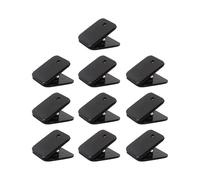 10Pieces Acrylic Paper Clip Square Shape Paper Clamps File Clip Food Bag Seal for Food Bag Document Photo Portable Clamps