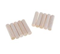 10Pieces Balsa Wood Round Sticks 11 mm Diameter for Woodworking Supply 50 mm