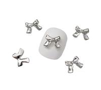 10Pieces Butterfly 3D Alloy Butterfly Silver Butterfly Rhinestones For Acrylic Nails