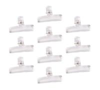 10Pieces Clear Acrylic Binder Clip 75mm Paper Clamps File Food Bag for Food Bag Document Drawing Board Acrylic Clips