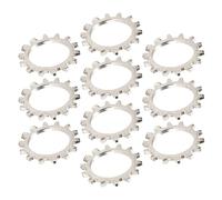 10Pieces Corrosions Resistant Guitar Jacks Washer Metal Texture Secure Fixing Serrated Design Easy Installation Guitar Jacks Washer