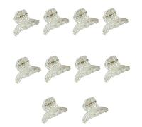 10pieces Delicate Clear Hair Claw For Woman Girls Ponytail Bangs Hair Nonslip Hair Clip Taking Photo Hair Clip