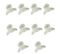 10pieces Delicate Clear Hair Claw for Woman Girls Ponytail Bangs Hair Nonslip Hair Clip Taking Photo Hair Clip