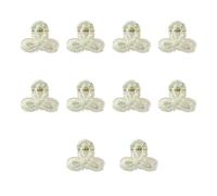 10pieces Delicate Clear Hair Claw For Woman Girls Ponytail Bangs Nonslip Clip Taking Photo