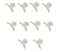10pieces Delicate Clear Hair Claw For Woman Girls Ponytail Bangs Nonslip Clip Taking Photo