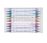 10Pieces Double End Nails Design Pens Nails Art Marker Featuring Quick Dry Waterproof Fingernails Graffiti Pen Waterproof