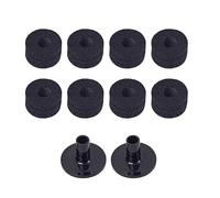 10Pieces Drum Bass Pedal Felt Cover Bottom Set Made From Resilient for Optimal Sound Control Bass Pedal