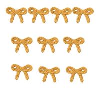 10Pieces Embroidered Bowknot Sew On Patches Embroidery Applique Bowknot Sew On Yarn for Clothing Jeans Jackets Fabric