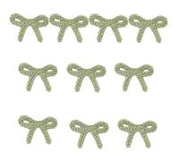 10Pieces Embroidered Bowknot Sew On Patches Embroidery Applique Bowknot Sew On Yarn Patches for Clothing Jeans Jackets Sewing Accessories