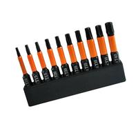 10Pieces Functional 100mm or 50mm Magnetic Star Bit Set S2Alloy Steel Tips for Professional and Home Tool Kits Impact Driver Compatible