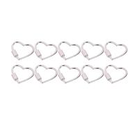 10Pieces Heart Shape Buckles Carabiner Clip With Screw Locking For Keychain Clip Handbag Strap Fasteners Hiking Gear Multifunctional Heart Shaped Carabiner Hook