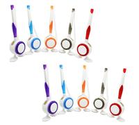 10Pieces Office Desk Ballpoint Pen Guest Sign in Pen Reception Pen Desk Set On Elastic Chain with Stand Counter Pen and Daily Use